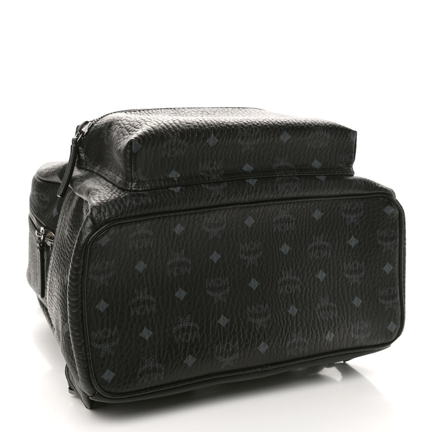 MCM Visetos Medium Stark Backpack Black 7 of 9