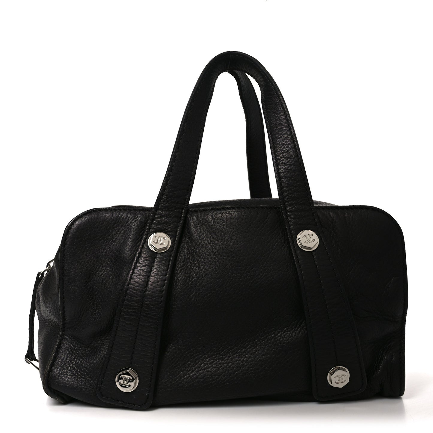 Calfskin Bolt Bowler Black