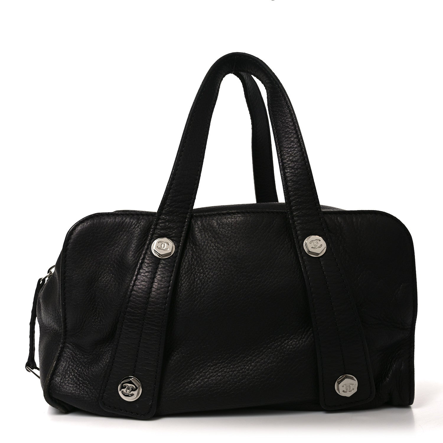 Chanel Calfskin Bolt Bowler Black 1 of 10