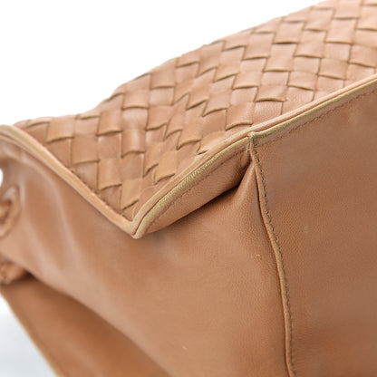 Bottega Veneta Nappa Intrecciato Shoulder Bag Camel 9 of 19