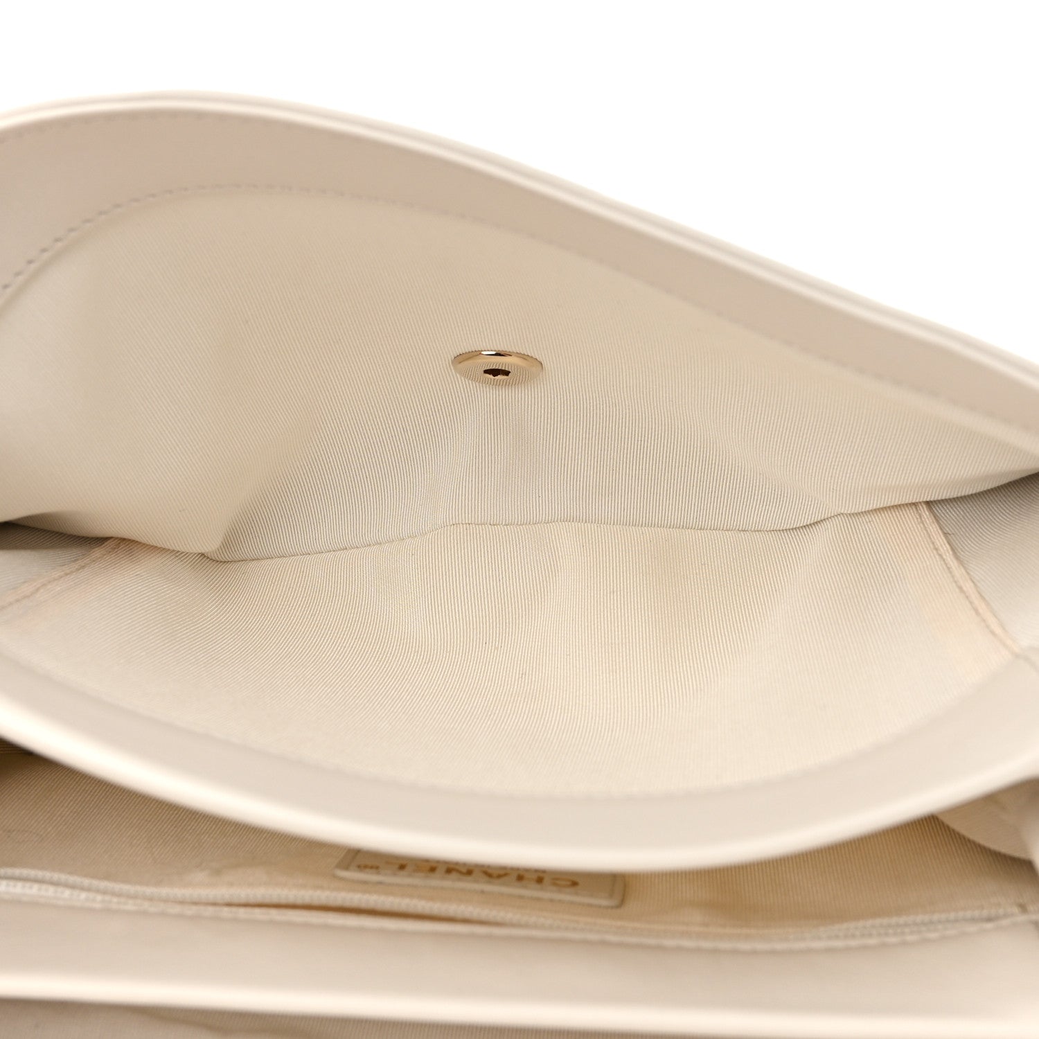 Chanel Calfskin Stitched Large Flap White 5 of 12