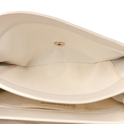 Chanel Calfskin Stitched Large Flap White 5 of 12