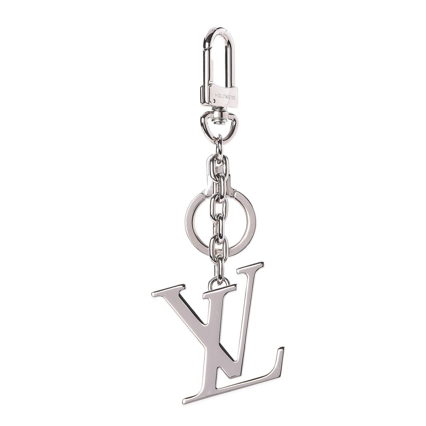 LV Initials Key Holder Silver