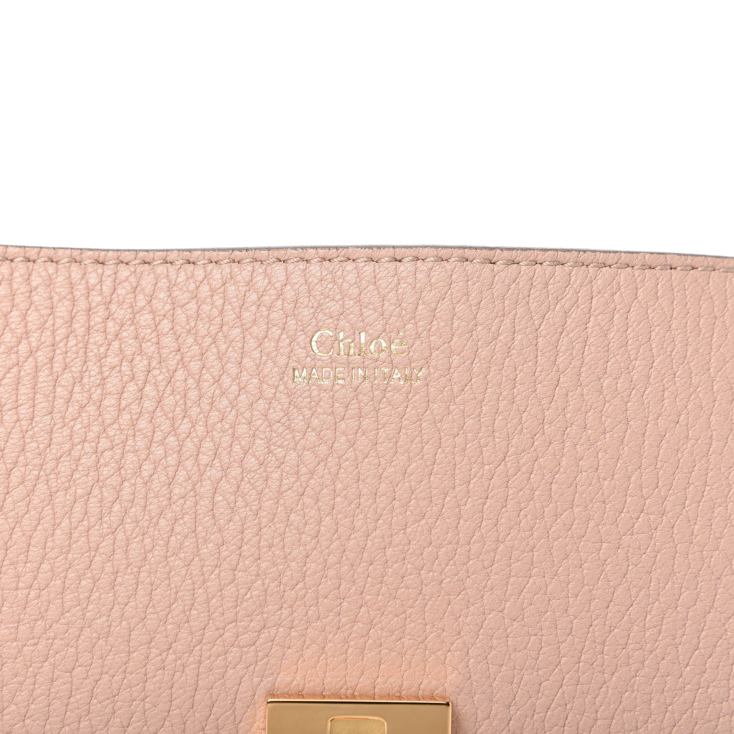 Chloe Grained Lambskin Drew Shoulder Bag Cement Pink 8 of 10