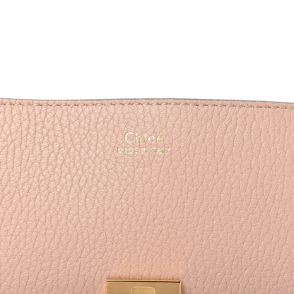 Chloe Grained Lambskin Drew Shoulder Bag Cement Pink 8 of 10