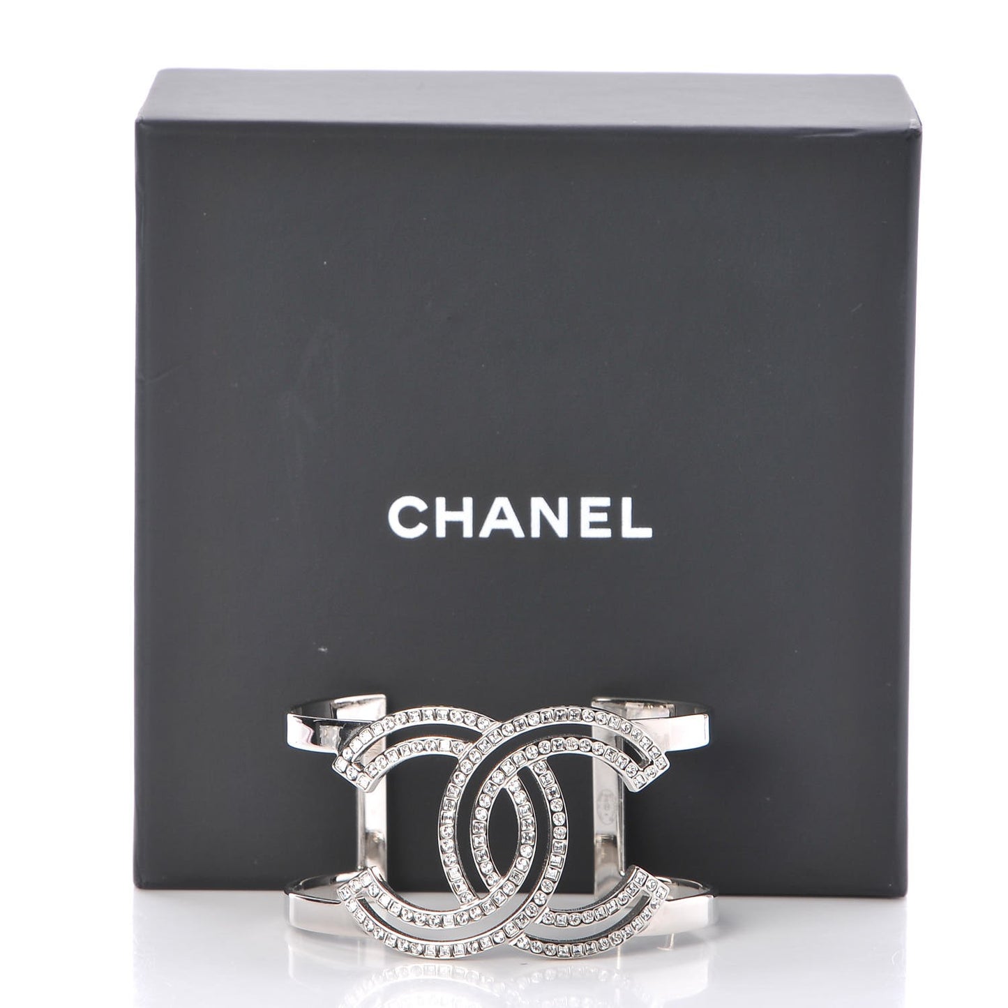 Crystal CC Cuff Silver