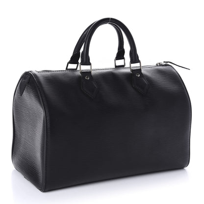 Louis Vuitton Epi Speedy 35 Black 3 of 11