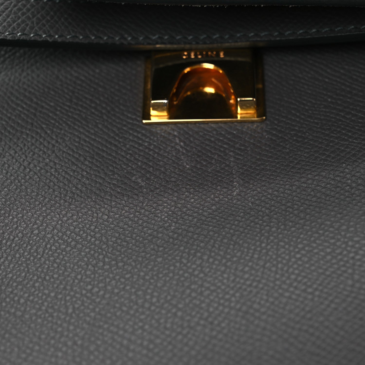Celine Grained Calfskin Micro Belt Bag Grey 11 of 12