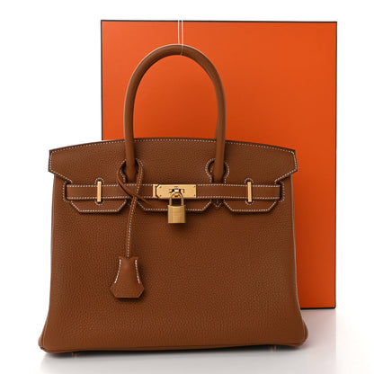 Hermes Togo BIRKIN 30 Gold 12 of 12