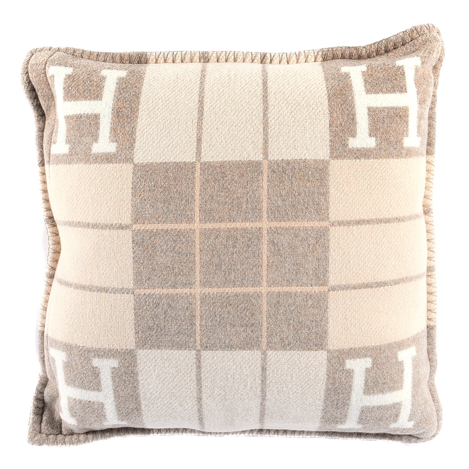 Hermes Wool Cashmere Avalon III Pillow PM Coco Camomille 1 of 3