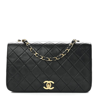 Chanel Lambskin Quilted Small Single Flap Black 1 of 12