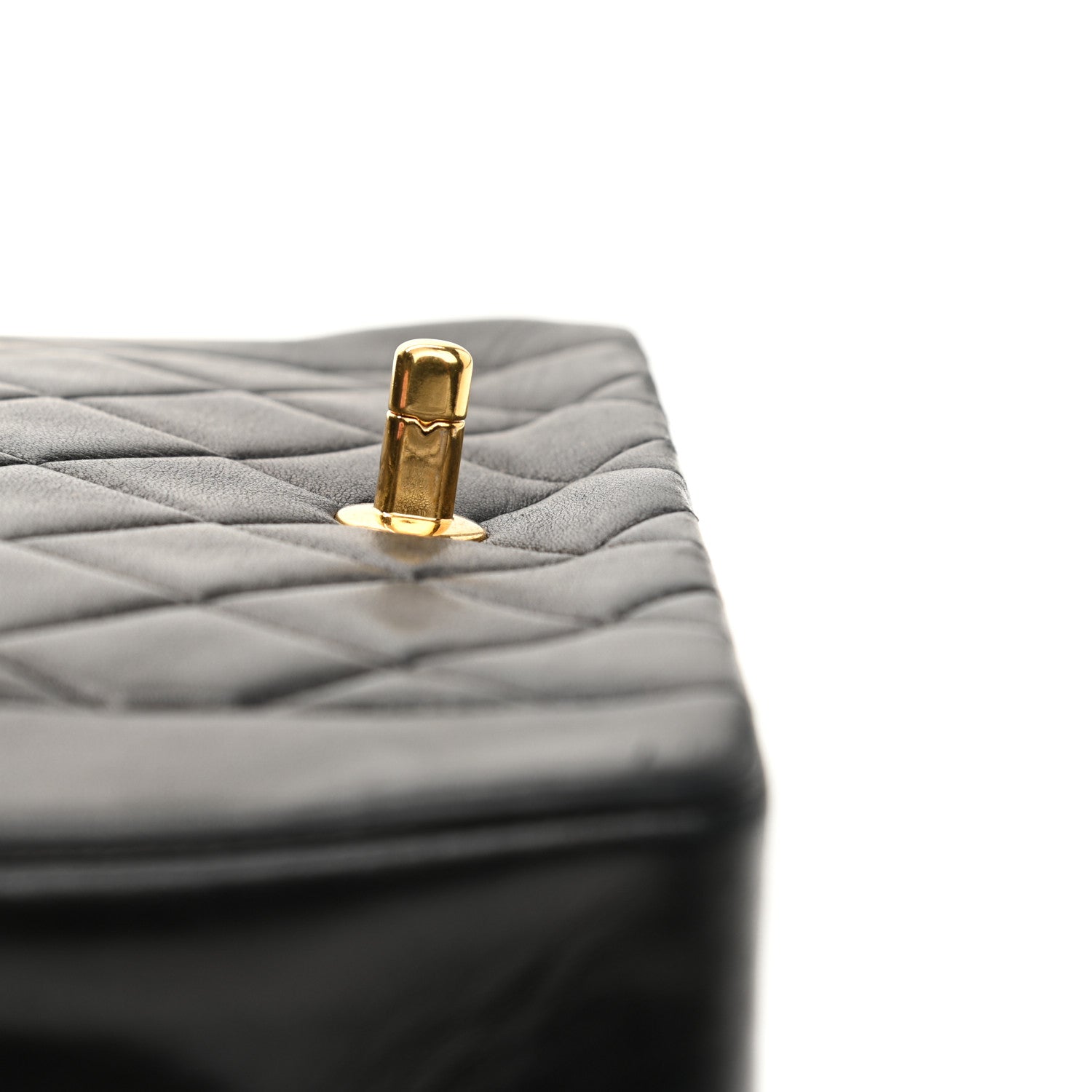 Chanel Lambskin Quilted Medium Single Flap Black 13 of 14