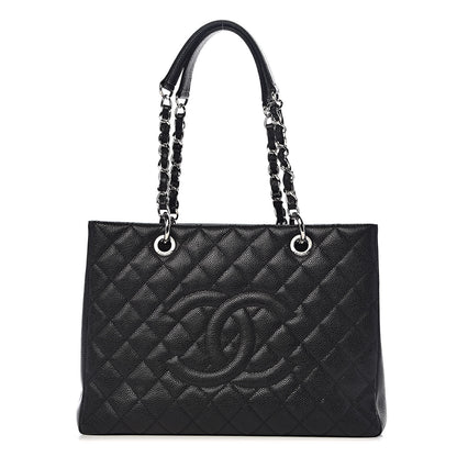Chanel Caviar Quilted Grand Shopping Tote GST Black 1 of 12