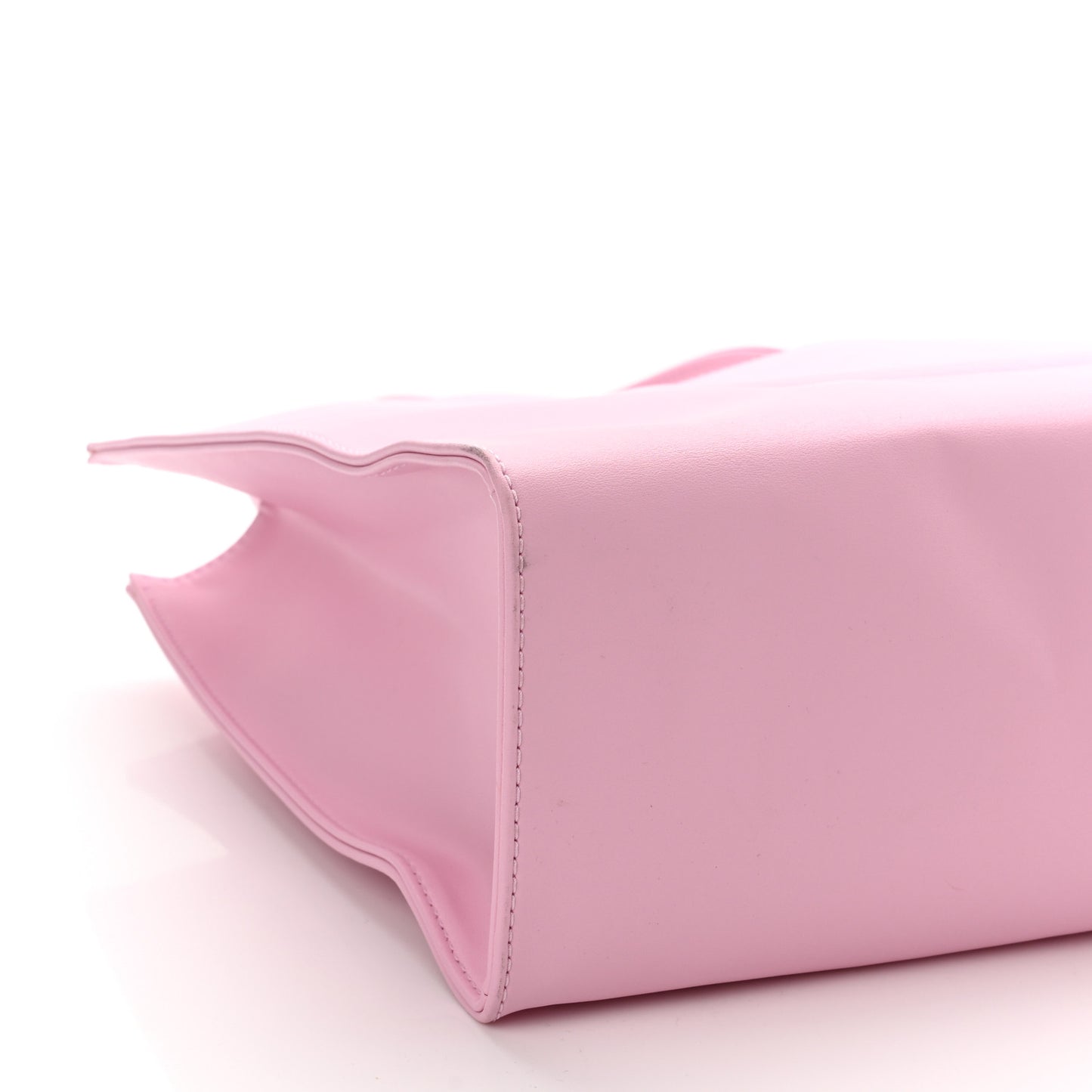 Vegan Leather Medium Shopping Bag Bubblegum