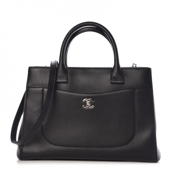 Chanel Grained Calfskin Small Neo Executive Shopper Tote Black 1 of 7