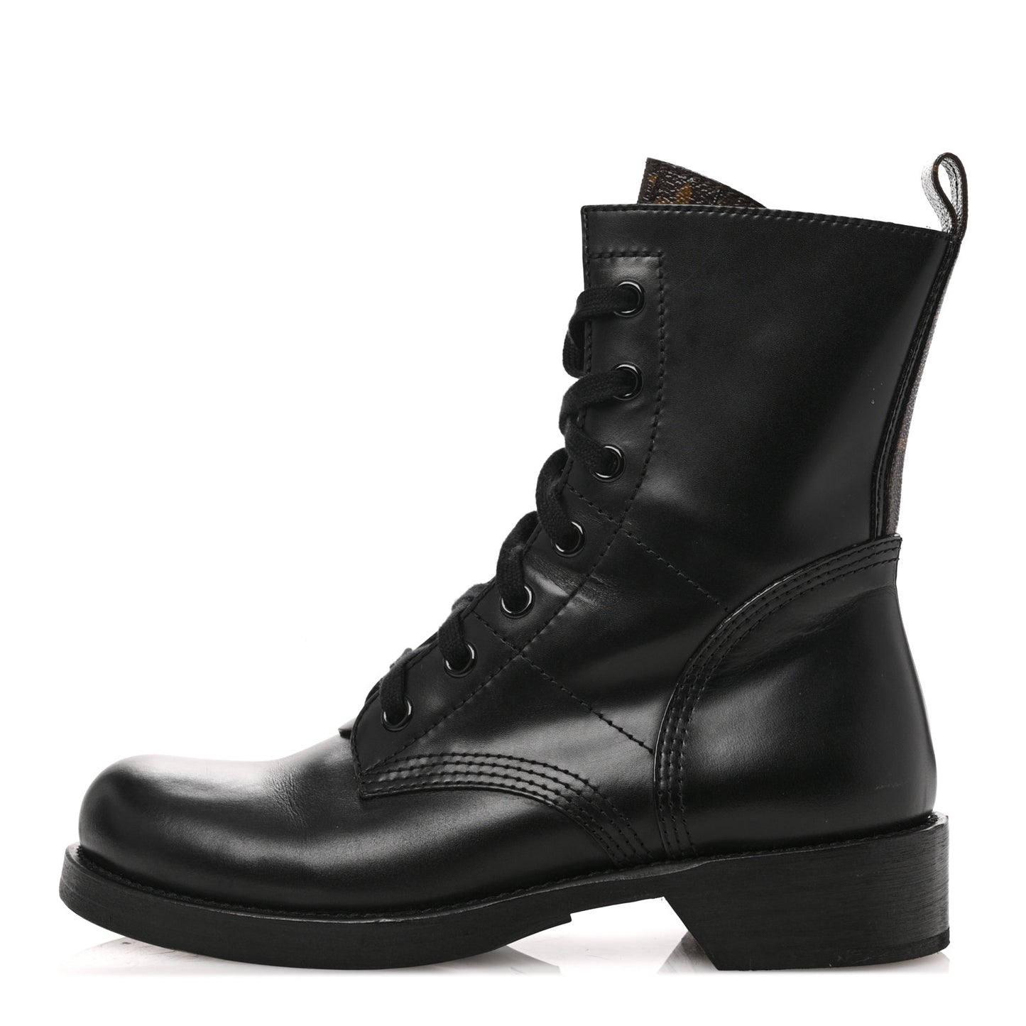 Calfskin Monogram Metropolis Flat Ranger Boots 40 Black