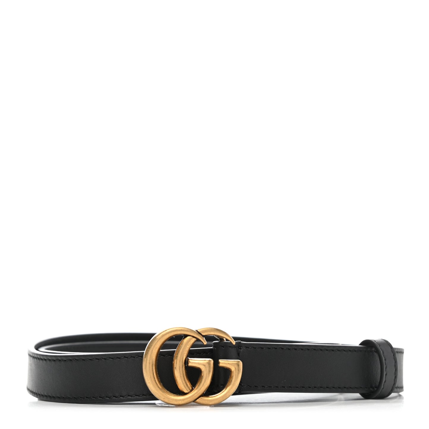 Calfskin Double G 20mm Belt 80 32 Black