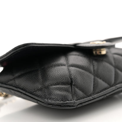 Chanel Caviar Fabric Graffiti Foldable Tote Bag With Chain Black Multicolor 16 of 19