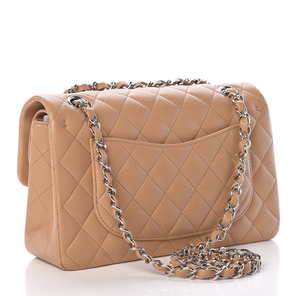Chanel Lambskin Quilted Small Double Flap Beige 3 of 12