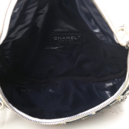 Chanel Lambskin Tweed Waist Bag Ecru Red Blue 5 of 14