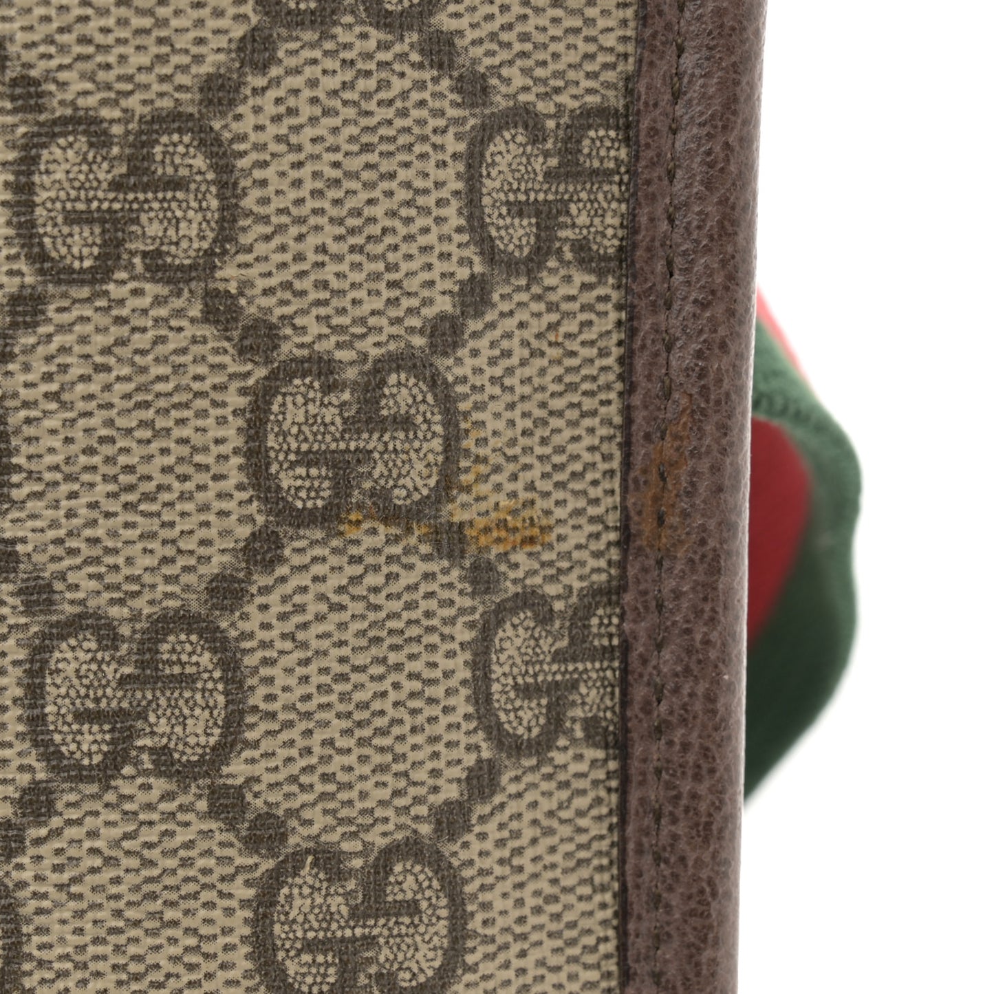 GG Supreme Monogram Neo Vintage Web Belt Bag Brown