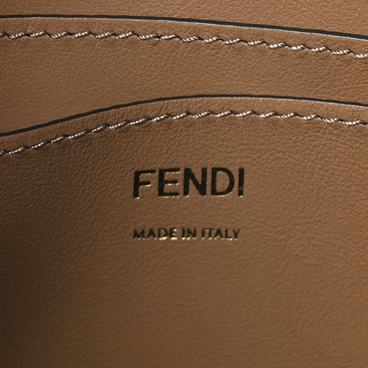 Fendi Fabric Jacquard Vitello Grace FF 1974 Baguette Pouch Tobacco Moro Sand 6 of 11