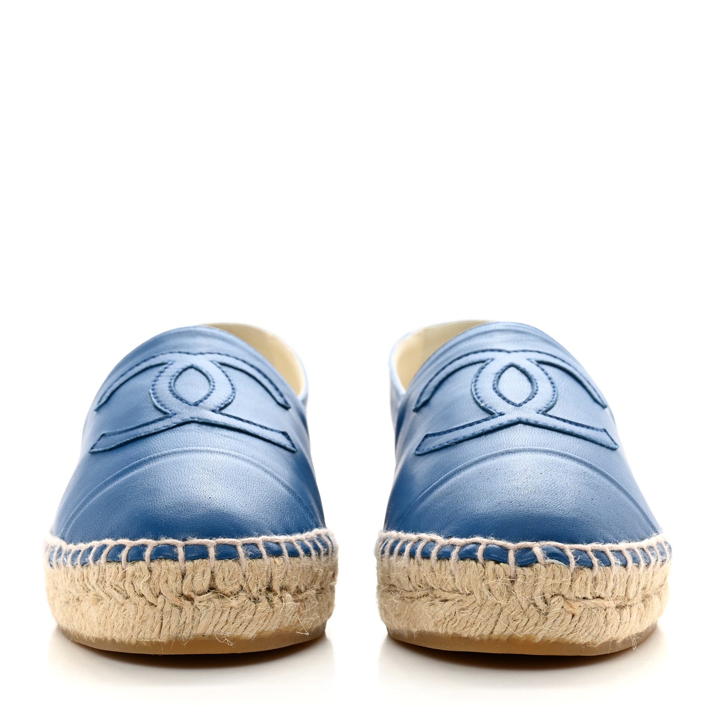 Lambskin CC Espadrilles 36 Blue