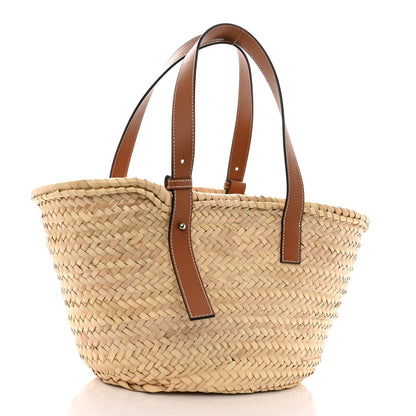 Loewe Raffia Basket Tote Bag Natural Tan 2 of 9