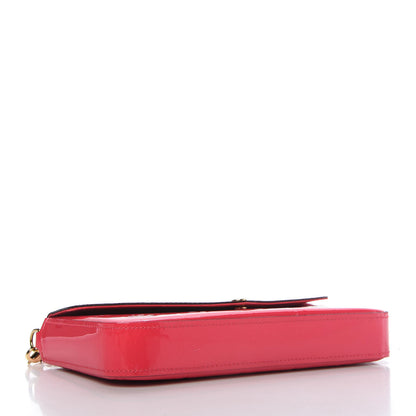Louis Vuitton Vernis Felicie Pochette Chain Wallet Hot Pink 4 of 10