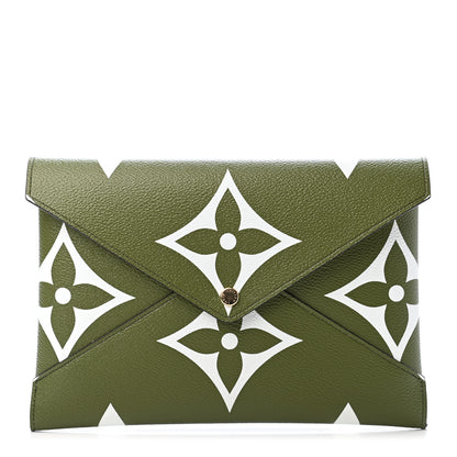 Louis Vuitton Monogram Giant Large Kirigami Pochette Kaki 1 of 4