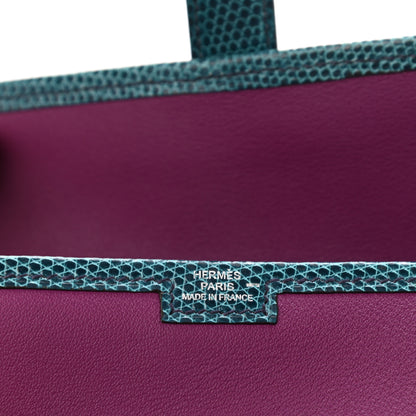Hermes Swift Lizard Niloticus Jige Duo Anemone Bleu Petrole 6 of 6