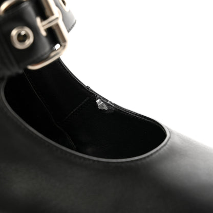 Gucci Calfskin Pin Buckle Knee High Boots 37 Black 5 of 13
