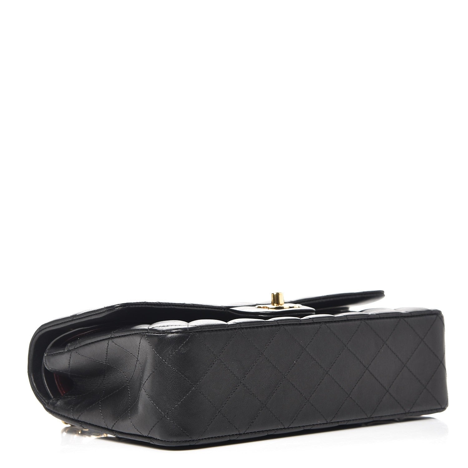 Chanel Lambskin Quilted Medium Double Flap Black 5 of 10