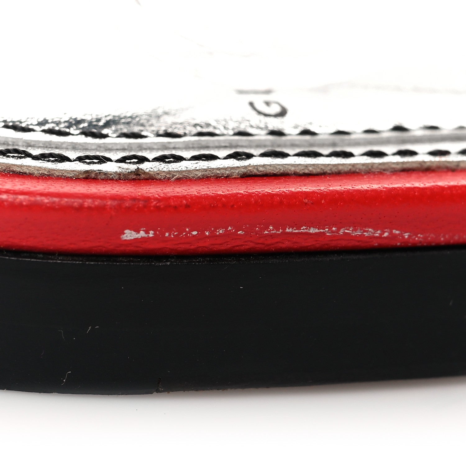 Givenchy Nappa Quilted Rivington Logo Slingback Flat 36 Red 9 of 9