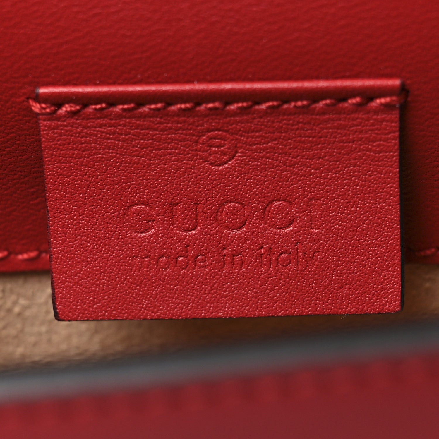 Gucci Calfskin Super Mini Sylvie Chain Shoulder Bag Hibiscus Red 6 of 10