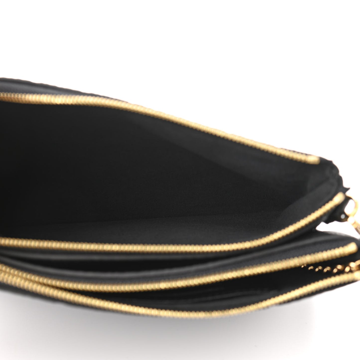 Empreinte Double Zip Pochette Black