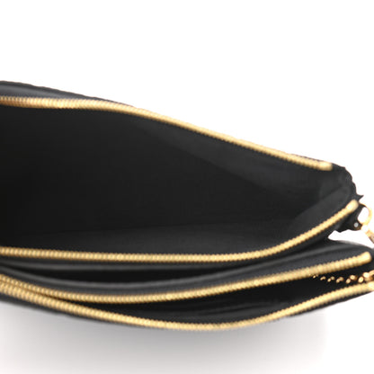 Louis Vuitton Empreinte Double Zip Pochette Black 5 of 11