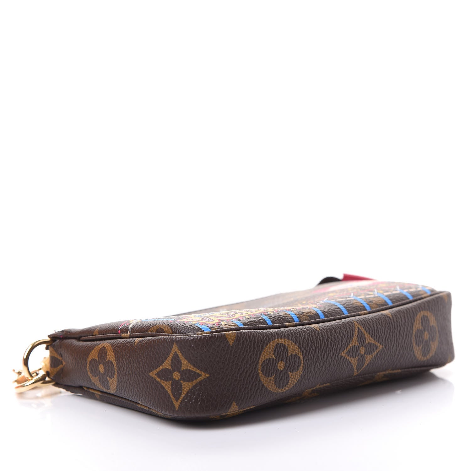 Louis Vuitton Monogram 2020 Christmas Animation Roller Coaster Mini Pochette Accessories Pivoine 4 of 12