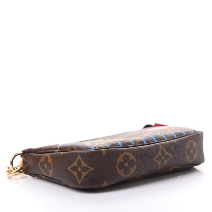 Louis Vuitton Monogram 2020 Christmas Animation Roller Coaster Mini Pochette Accessories Pivoine 4 of 12