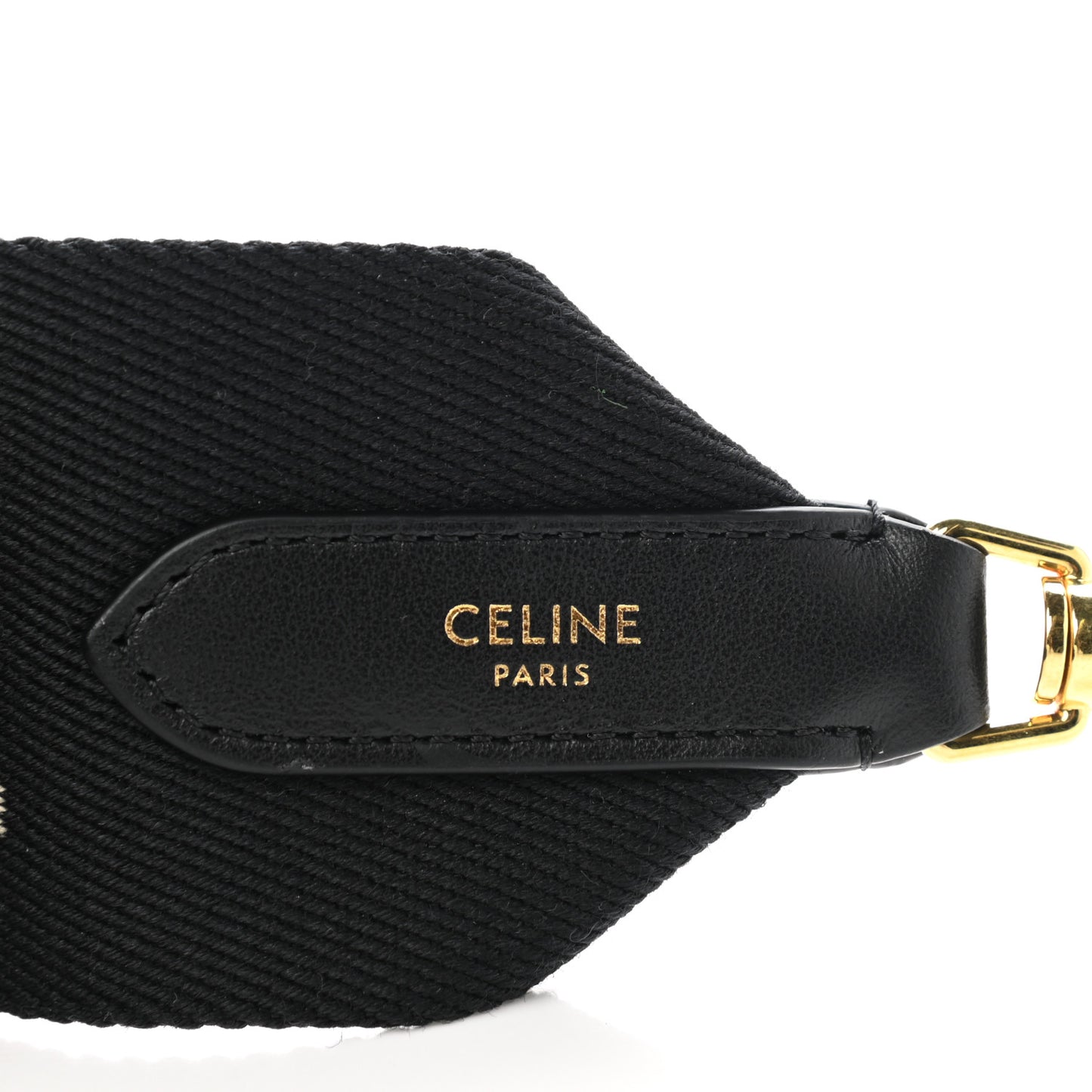 Jacquard Wool Logo Short Strap Black Beige