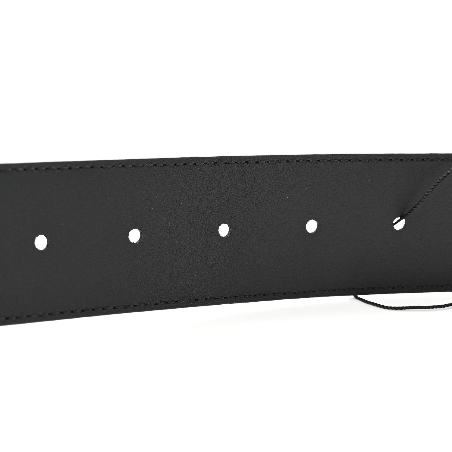 Gucci Moon Calfskin Pearl Double G 40mm Belt 75 30 Black Cream 5 of 5