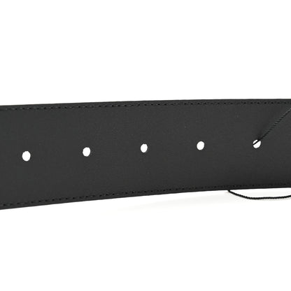 Gucci Moon Calfskin Pearl Double G 40mm Belt 75 30 Black Cream 5 of 5