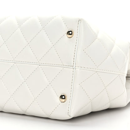 Chanel Caviar Quilted Small Shopping Tote White 8 of 8