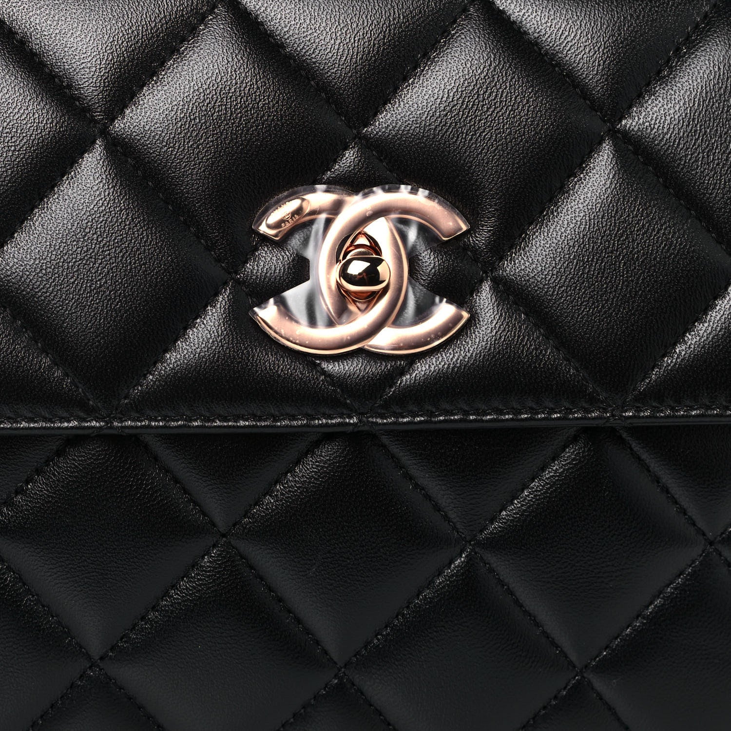 Chanel Lambskin Quilted Small Trendy CC Dual Handle Flap Bag Black 8 of 14