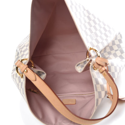 Louis Vuitton Damier Azur Graceful MM Rose Ballerine 5 of 13