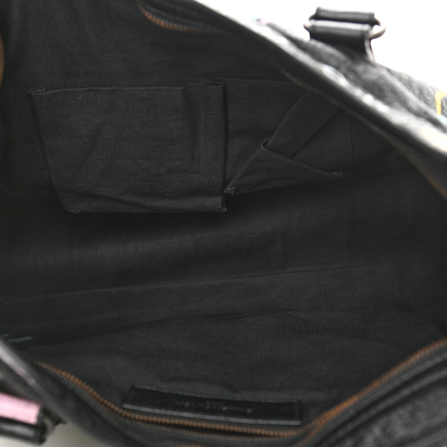 Balenciaga Agneau Graffiti All Over Classic Hardware City Black Multicolor 5 of 10