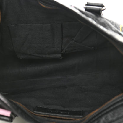 Balenciaga Agneau Graffiti All Over Classic Hardware City Black Multicolor 5 of 10