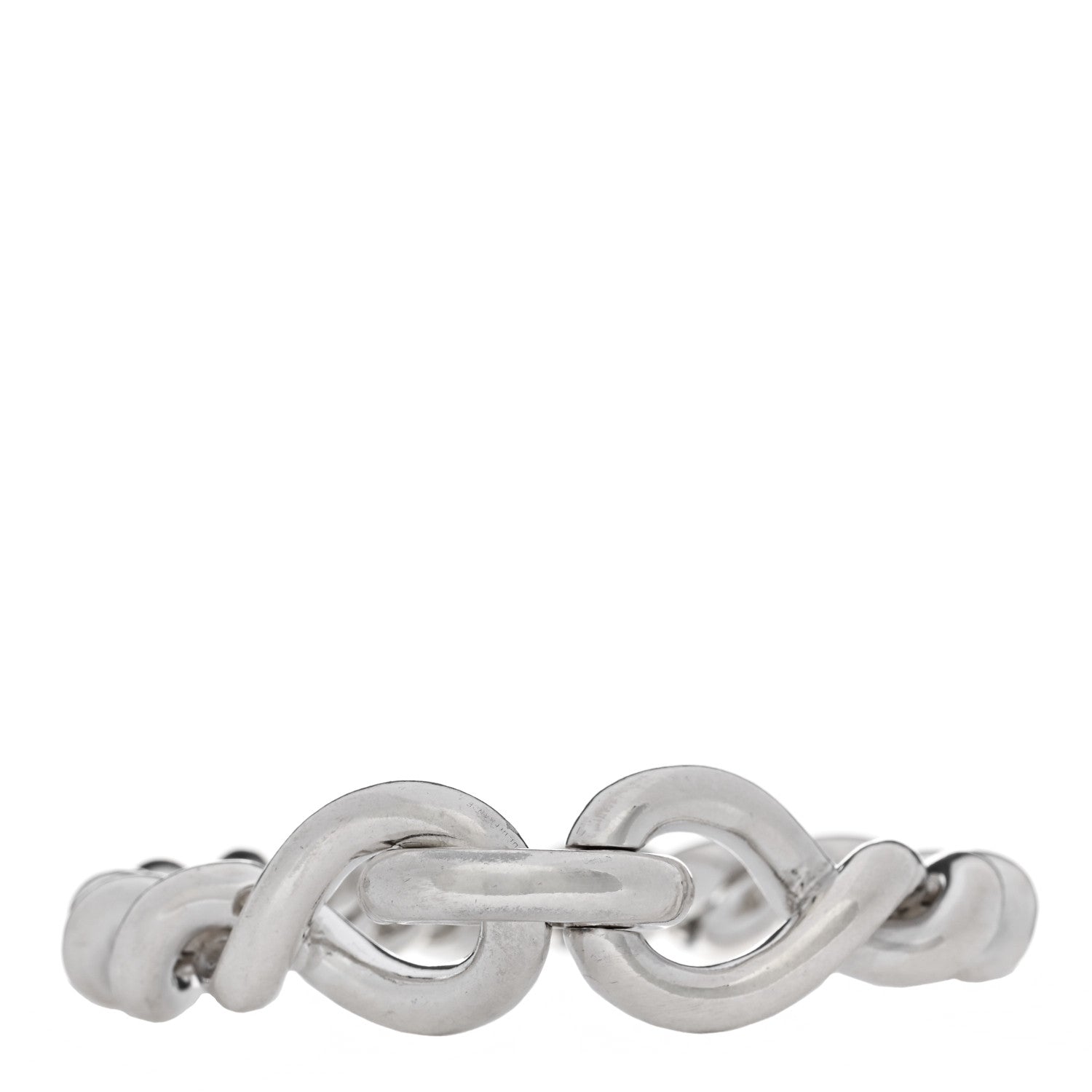 Hermes Sterling Silver MM Torsade Bracelet 1 of 3