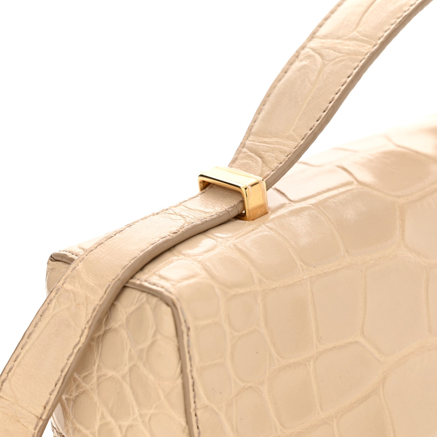 Loro Piana Alligator Extra Bag L27 Beige 12 of 13