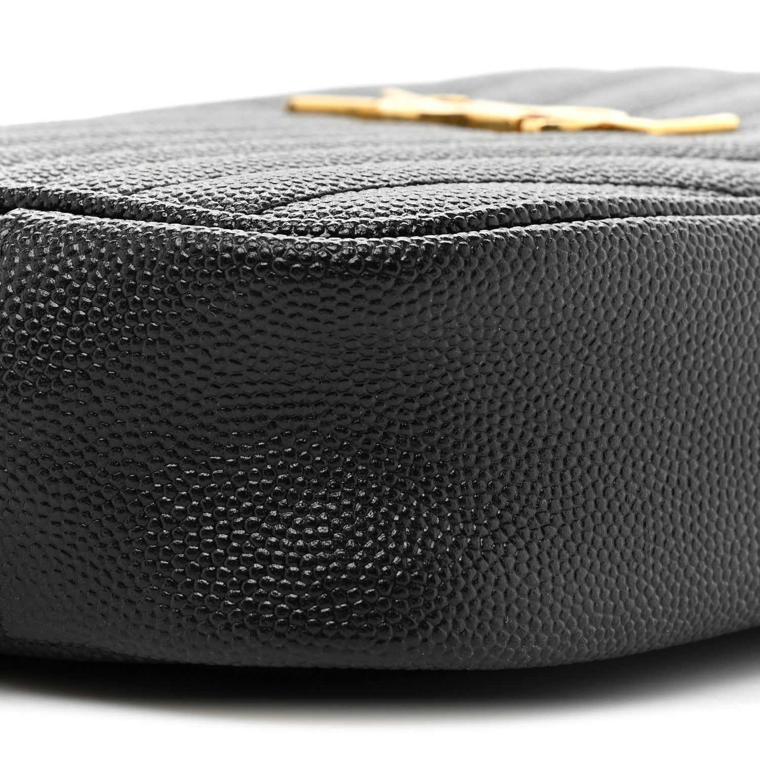 Saint Laurent Grain De Poudre Matelasse Monogram Mini Lou Camera Bag Black 9 of 12